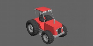 拖拉机3D模型设计
