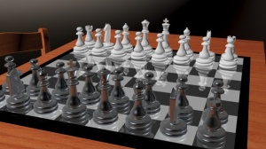 国际象棋模型效果图设计