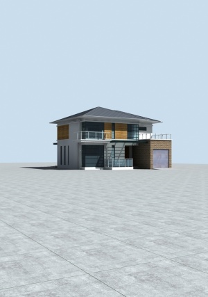 室外别墅建筑3D模型