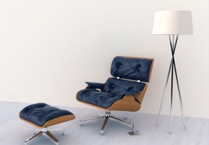舒适单人躺椅3D模型