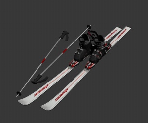 滑雪板3D模型