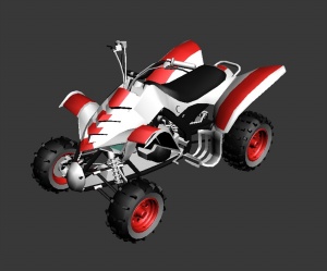 越野摩托3D模型