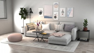 现代时尚沙发3D模型设计