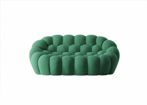 绿色舒适双人沙发模型