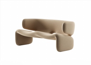 个性三人沙发模型效果图