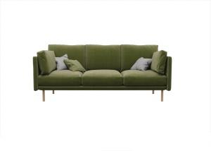 绿色三人沙发模型设计