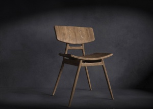 木质餐椅模型效果图