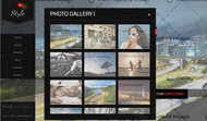 炫黑相册集css网页模板