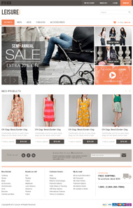 女性服饰html网站模板