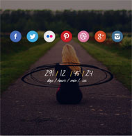 网站上线倒计时html5模板