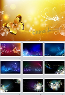 创意炫彩PPT背景图片