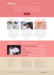 婚礼策划企业CSS3网站模板
