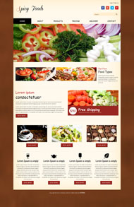 西餐美食公司网站模板