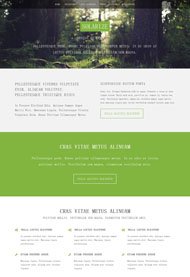 绿色森林主题HTML5模板