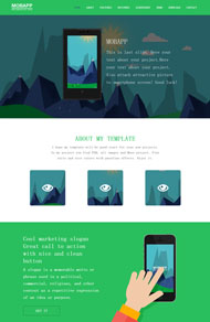 手机APP应用设计网站模板