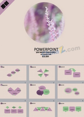 熏衣花语ppt模板下载