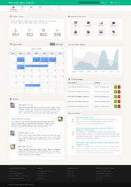 Bootstrap绿色后台网站模板