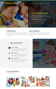 双屏儿童教育类网站模板