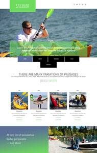 绿色冲浪运动html5模板