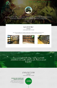 爬行动物html5网页模板