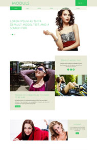 绿色女性时尚网站模板