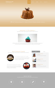 蛋糕美食食品网站模板