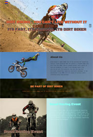 摩托车竞技HTML5网站模板