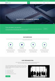 绿色商务办公网站模板