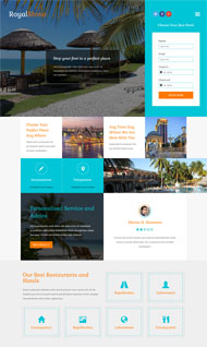 皇家酒店官网网站模板