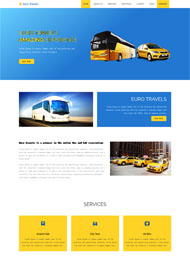 旅游巴士公司网站模板