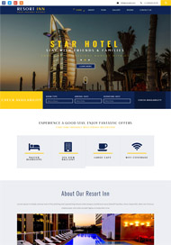 度假酒店集团HTML模板