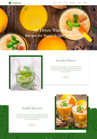 绿色果蔬餐饮网站模板