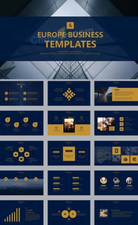 时尚公司简介ppt模板免费下载