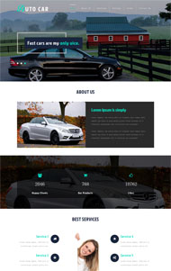 奔驰汽车HTML5网站模板