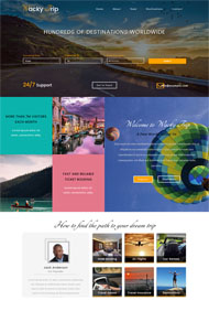 漂亮宽屏旅游企业网站模板