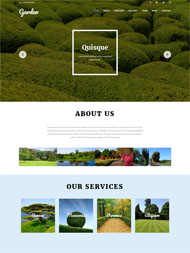 园林园艺企业网页模板