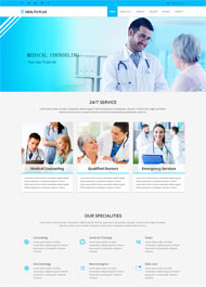 健康医疗诊所网站模板