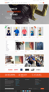 服装商城整站HTML5模板