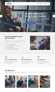 蓝色经典企业网站HTML模板