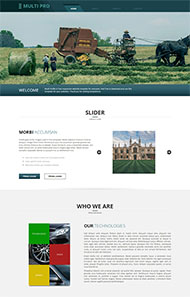 先进的农业机器公司网站模板