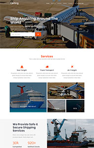 飞机运输公司网站模板