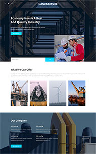 宽屏大气钢铁行业网站模板