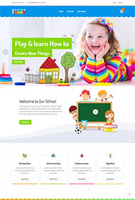 儿童幼儿园教育网站模板