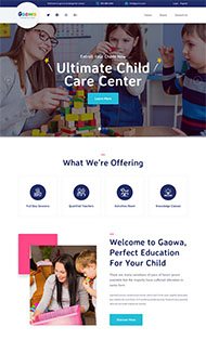 幼儿园教育机构网站模板
