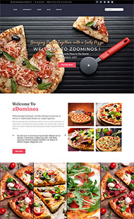 披萨西餐厅企业网站模板