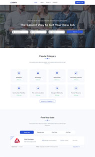 工作招聘平台HTML5模板