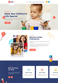 儿童教育机构HTML5模板