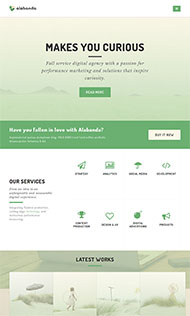 绿色视频剪辑企业网站模板