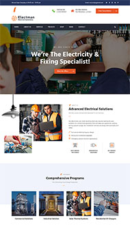 电力设施维修企业网模板