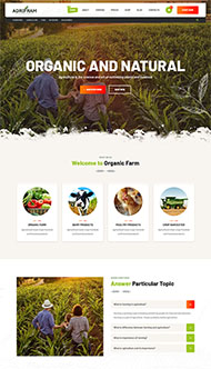 有机农业牧场HTML5模板